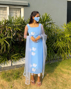 Sky Blue Floral - LD148