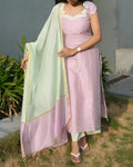 Lilac Mint Kurta Set - LD259
