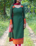 Traditional Narayanpet Green Ensemble - LD217