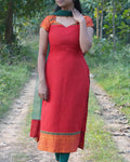 Traditional Narayanpet Red Ensemble - LD218 A