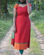 Traditional Narayanpet Red Ensemble - LD218 A