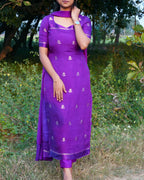 Purple Majesty Kurti Set - LD220