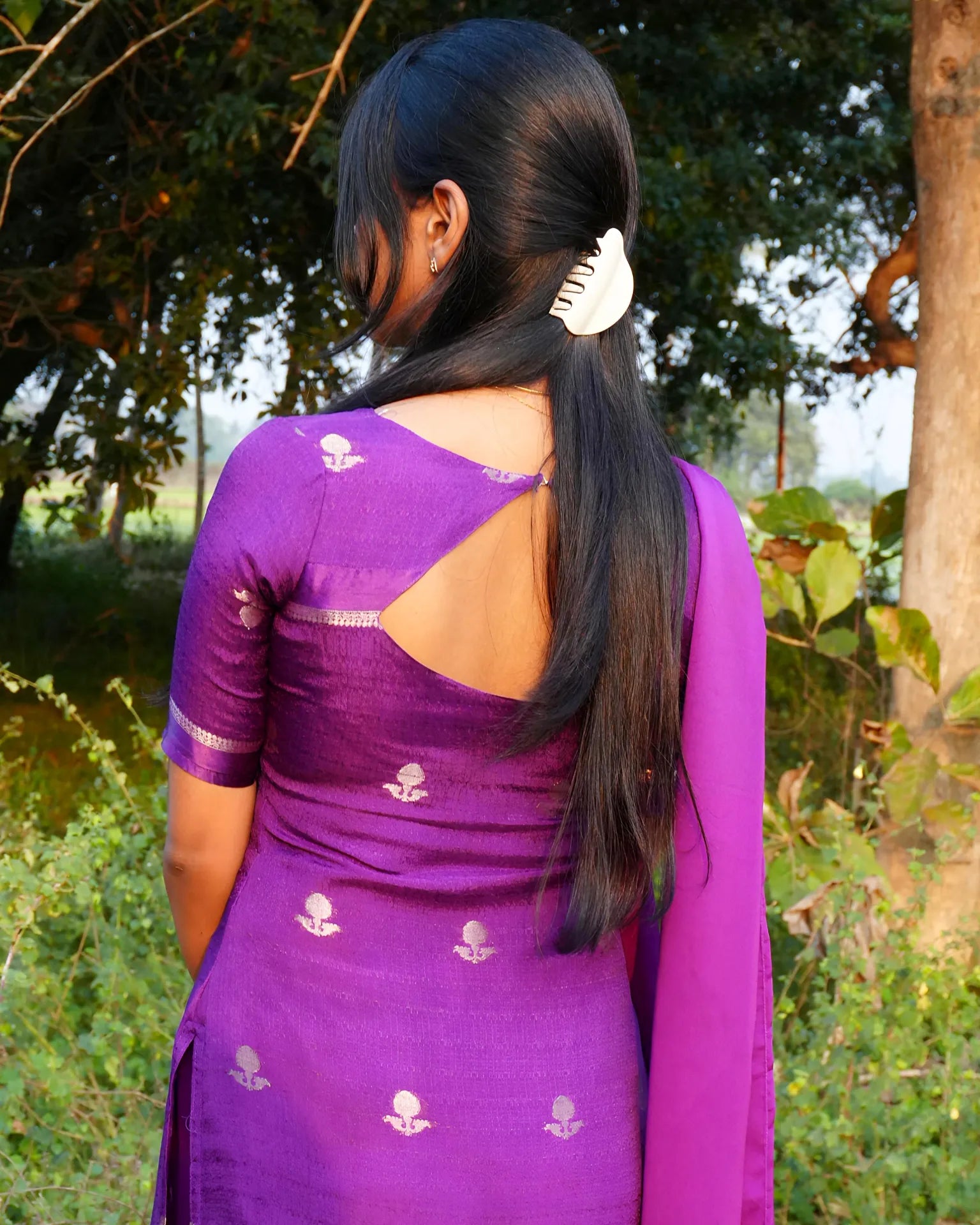 Purple Majesty Kurti Set - LD220