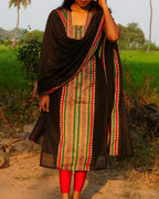 Elegant Black Kurti with Designer Border - LD228