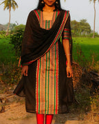 Elegant Black Kurti with Designer Border - LD228